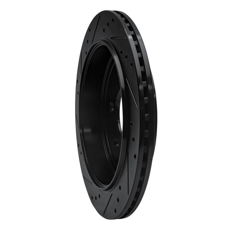 Ford Expedition Brake Rotor (1) - Rear Right - R1 Concepts - Drilled & Slotted - Black - `07-`17